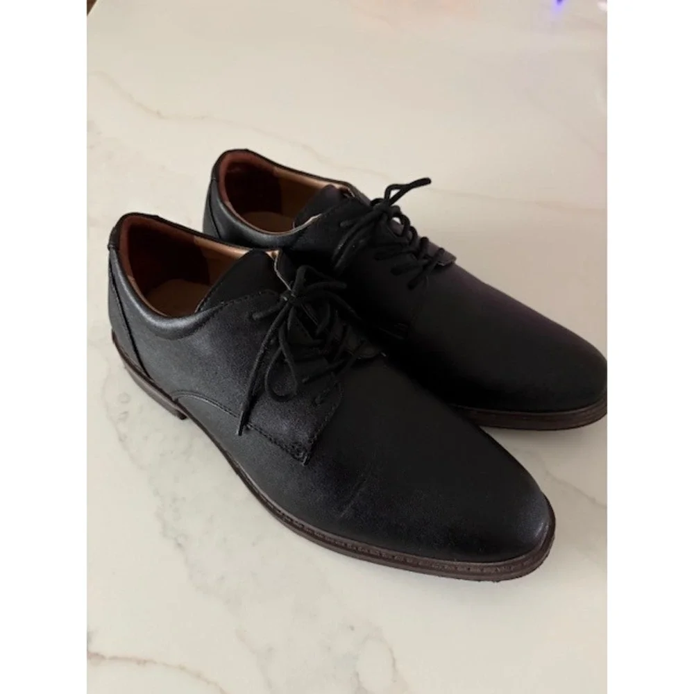Goodfellow Co Mens Black Oxford Dress Shoes Lace Up Size 10